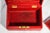 Nice Antique Mark Cross Red Leather Jewelry Box Luxury Case With Lock & Key Home Decor For Sale - Image 11 of 18