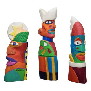 Clemens Briels, Colorful Sculptures, 1997, Resin, Set of 3 For Sale
