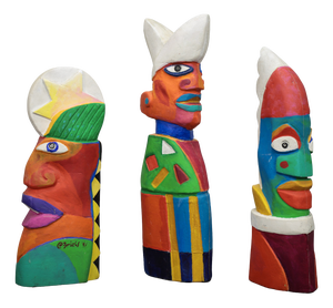 Clemens Briels, Colorful Sculptures, 1997, Resin, Set of 3