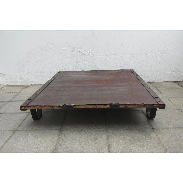 Metal Belgian Coffee Table, 1950s For Sale - Image 7 of 8