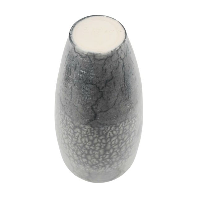 Eduardo Lazo Signed Naked Raku Vase—Studio Ceramic Technique Vessel 12” For Sale In San Francisco - Image 6 of 9