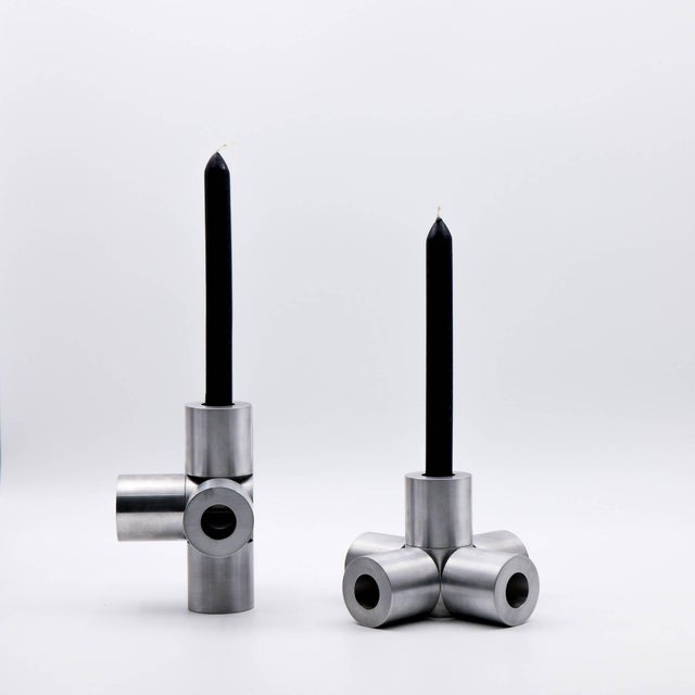 Metal Aluminum Candleholder by Atelier Yvette Visser For Sale - Image 7 of 7