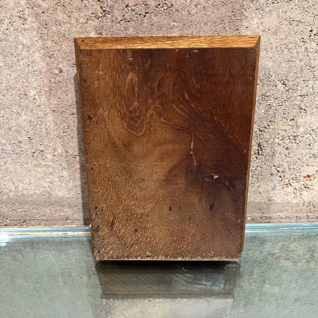 Brown 1970s Oak Wood Open Box Catchall Tray For Sale - Image 8 of 10