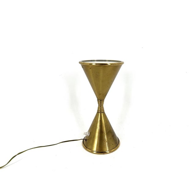 Mid-Century Brass Clessidra Table Lamp by Angelo Lelli for Arredoluce, 196, 1960 For Sale - Image 3 of 10