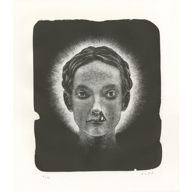 Thomas Ott, Die Heilige, 2018, Lithograph For Sale