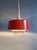 1960s Scandinavian Pendant Lights in Brushed Aluminum and Orange Lacquered Metal from Philips, 1960s, Set of 2 For Sale - Image 5 of 18