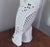 Mid 20th Century Italian Ceramic Blanc De Chine Owl Lamp For Sale - Image 9 of 13
