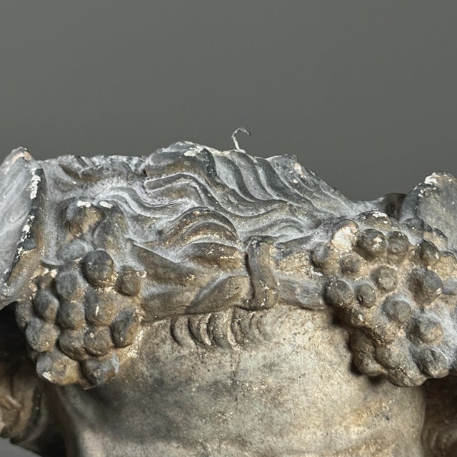 Antique Neoclassical Plaster Portrait Mask of Silenus For Sale - Image 11 of 12