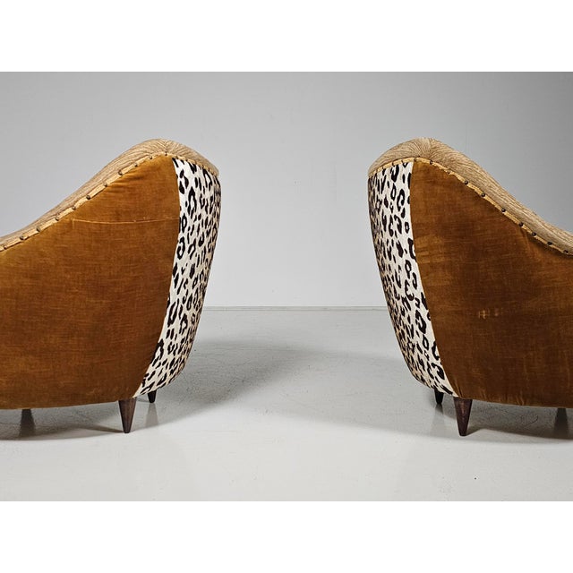 Set of Mid-Century Modern Lounge Chairs in the style of Gio Ponti, Italy, 1950s For Sale - Image 12 of 15