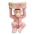 Contemporary Pink Chinoiserie Monkey Holding Bowl For Sale