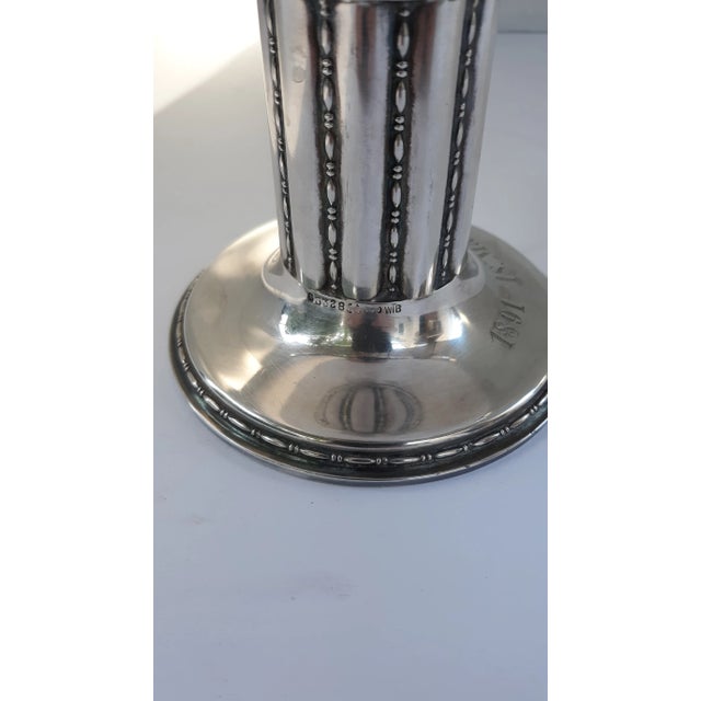 Late 19th Century Art Nouveau Wilhelm Binder Wtb German 800 Silver Footed Bowl For Sale - Image 5 of 7