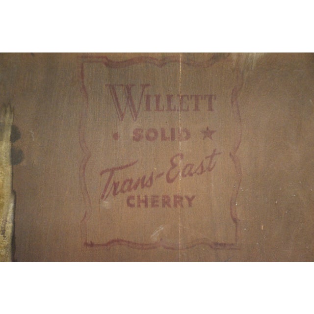 1960s Solid Cherry Willett Furniture Tv Console Credenza For Sale - Image 14 of 14