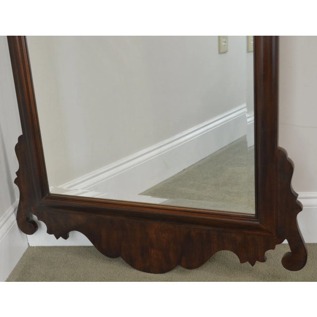 Henredon Salem Collection Dark Cherry Chippendale Mirror For Sale - Image 12 of 13