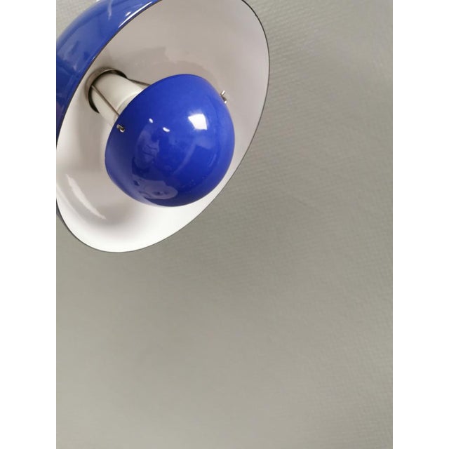 Blue Vintage Danish Flowerpot VP1 Pendant in Enamel by Verner Panton for Louis Poulsen, 1960s For Sale - Image 8 of 13