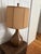 Ceramic Mid Century Modern Style Slender Brown Table Lamp For Sale - Image 7 of 8