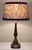 Beige Mid-Century Modern German Table Lamp with Patinated Metal Base and Handmade Fabric Shade by Lamplove, 1950s For Sale - Image 8 of 8