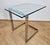 Mid-Century Cantilevered Glass & Chrome Side Coffee Table Gebra, 1980s For Sale - Image 16 of 17