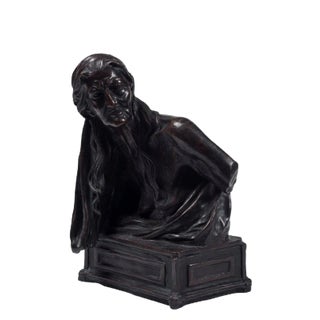 The Sibyl - Original Bronze Sculpture by Vincenzo Gemito - End of 19th Century 1929 For Sale