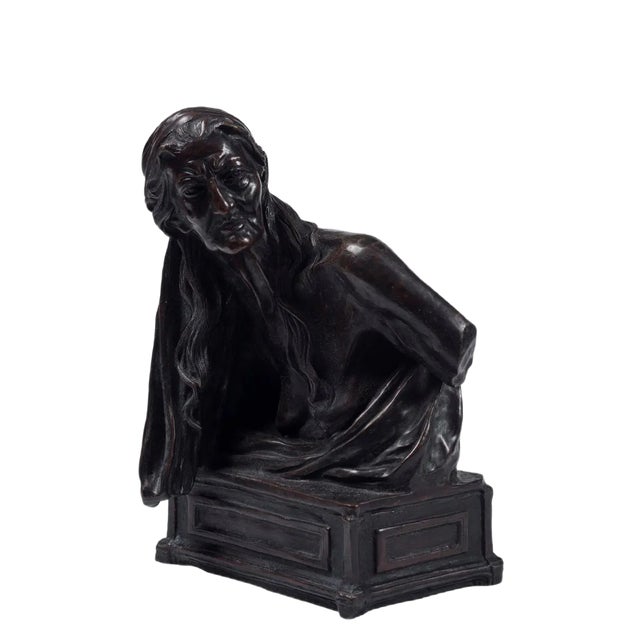 The Sibyl - Original Bronze Sculpture by Vincenzo Gemito - End of 19th Century 1929 For Sale