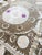 Tan Boho Embroidered Neutral Tan Suzani Wall Decor, 4'8'' X 5'4'' For Sale - Image 8 of 9
