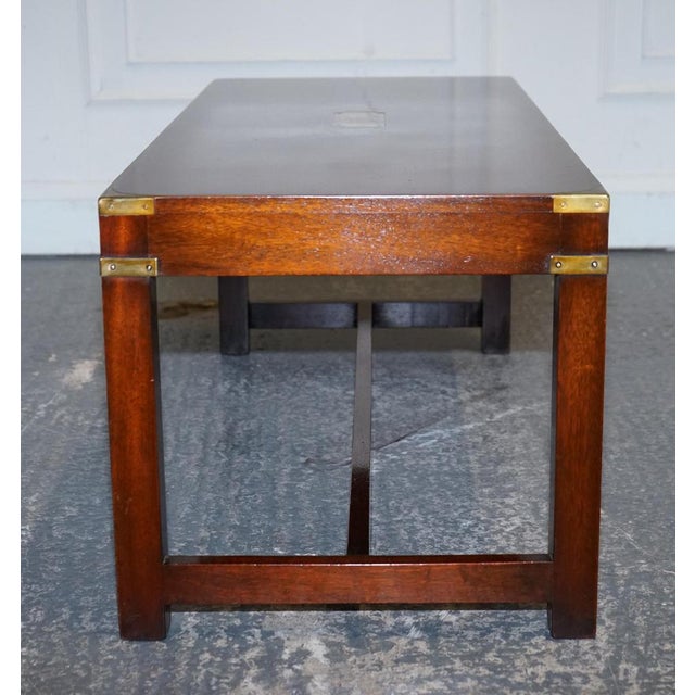 Vintage Military Campaign Coffee Table from R.E.H Kennedy For Sale - Image 15 of 17