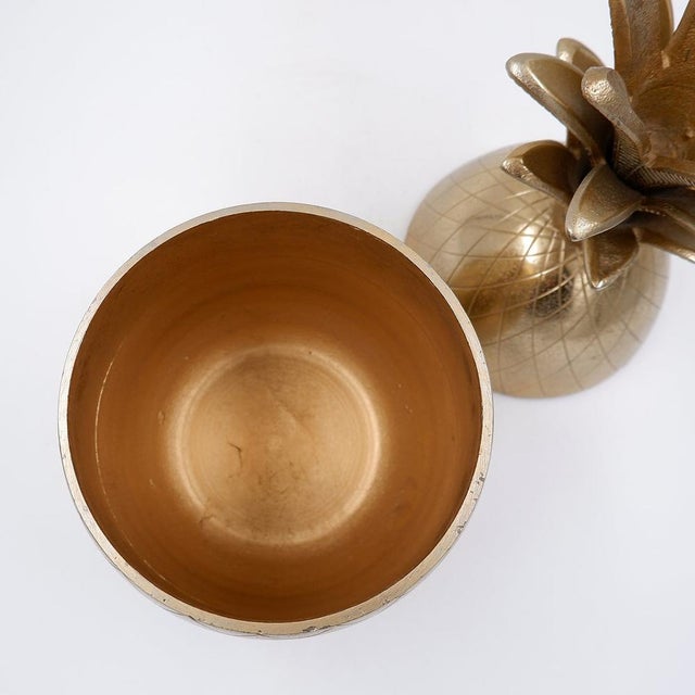 1970s Vintage Hollywood Regency Pineapple Ice Bucket, 1970s For Sale - Image 5 of 14