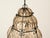 Large Mouth-Blown Murano Amber Glass and Iron Lantern Pendant Light from Seguso, Italy, 1940 For Sale - Image 11 of 18