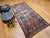 Blue Antique Caucasian Kazak Rug, Medallion Pattern, Hand-Knotted Wool, Blue & Red, 4' x 8' For Sale - Image 8 of 16