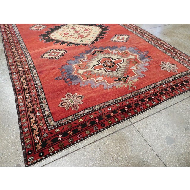 Mid-20th Century Handmade Turkish Anatolian Room Size Carpet For Sale In New York - Image 6 of 8