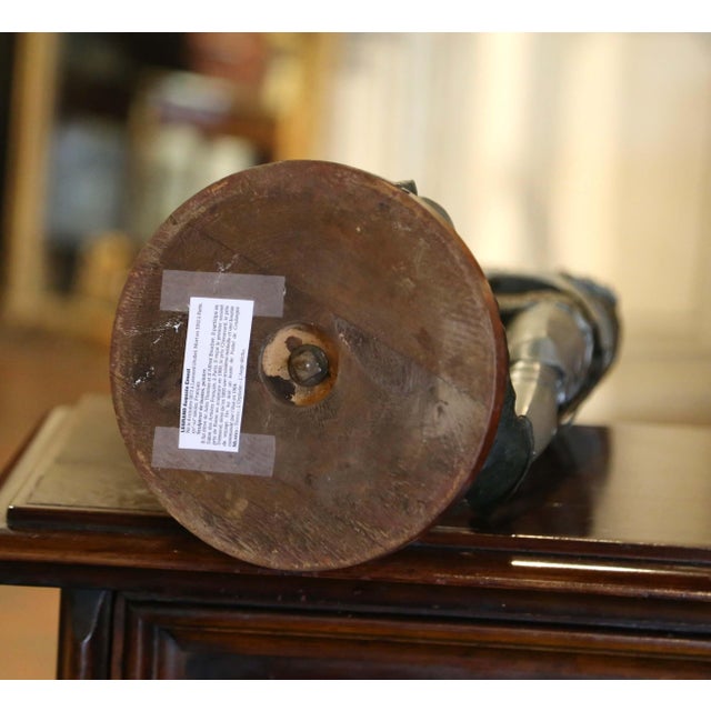 Early 20th Century French Joan-Of-Arc Patinated Spelter Figure by Ernest Legrand For Sale - Image 9 of 9