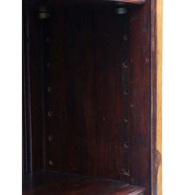 Large Antique Red Walnut Adjustable Bookcase, 1890s For Sale - Image 4 of 8