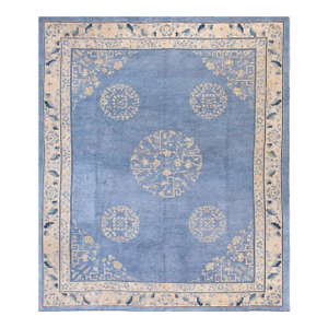 Antique Chinese Silk Rug 8' 2" x 9' 4"