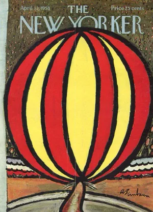 1958 Original New Yorker Cover, April 12 (Abe Birnbaum), Circus