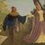 Italian Artist, Landscape with Characters, 1945, Oil Painting on Masonite, Framed For Sale - Image 6 of 13
