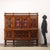 Double-top cupboard in mahogany style, Italy, 20th century. Equipped with a total of eight doors, two of which have...
