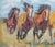 Impressionist Sean Wu Original Oil Painting of Wild Horses For Sale - Image 3 of 5