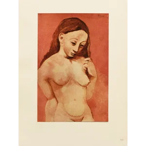 1948 After Pablo Picasso "Woman With Long Hair", First Edition Period Offset Lithograph