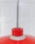 Danish Ceiling Light in Red Metal and Glass by Ettore Sottsass, 1960s For Sale - Image 9 of 11
