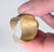 Vintage 1960s Signed Napier Goldtone Oval Faux-Emerald Adjustable Ring For Sale - Image 12 of 12