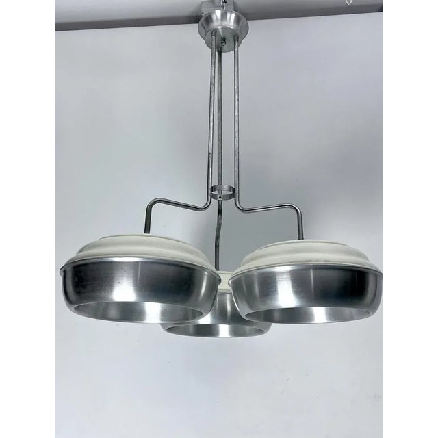 Large Space Age Metal and Plastic Ceiling Light from Studioluce, Italy, 1970s For Sale - Image 6 of 13