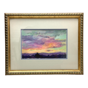 1970s Impressionist Landscape Painting — Signed Reedy (Jloren Reedy), “Manzano Sunset”