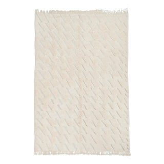 Hand-Knotted Wool Rug by Azele Studio For Sale