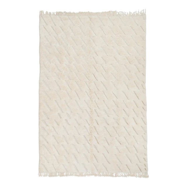 Hand-Knotted Wool Rug by Azele Studio For Sale