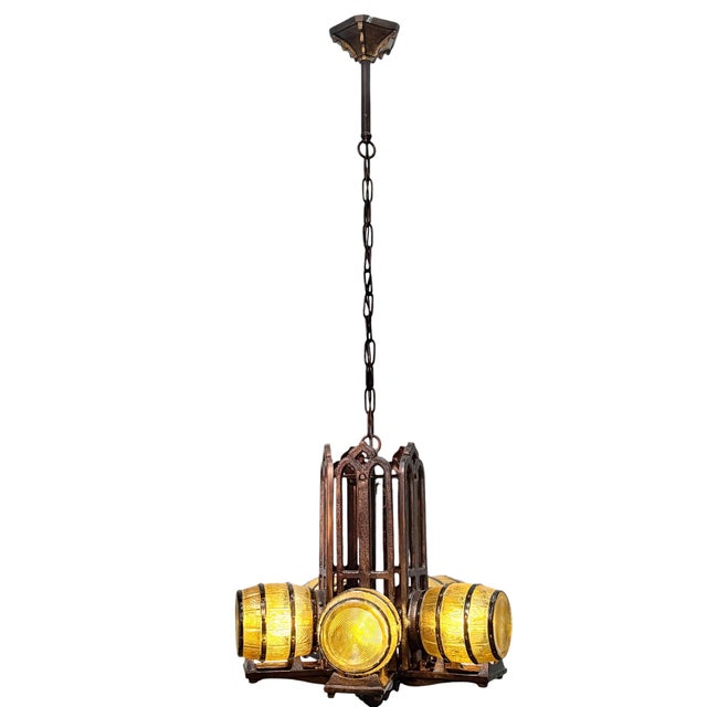 Gill Glass made this fixture in the 1930s, advertising it for bars, taverns, and tap rooms. Not made in large quantities,...