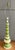 Vintage mid century ceramic large table lamp featuring a stacked lime green and cream design. Fabulous 1960s decorative...