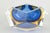 Blue and Golden Faceted Murano Glass Bowl, 1970s For Sale - Image 3 of 5