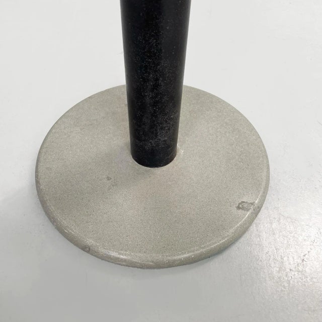 Italian Modern Coffee Table in Green Glass, Black Metal and Grey Stone, 1980s For Sale - Image 9 of 12