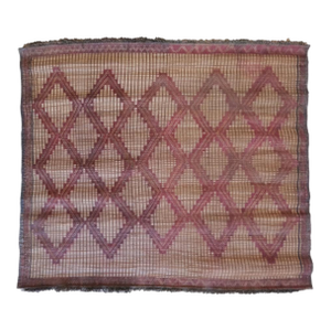 1970s Vintage Mauritanian Tuareg Mat - 4.6 X 4.9