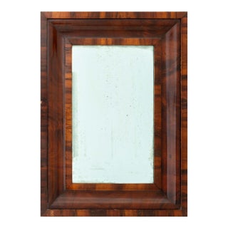 American Flame Mahogany Framed Mirror, Circa 1900 For Sale