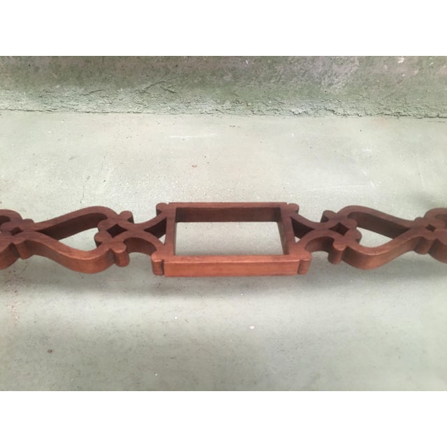 Wood 19th Century English Arts & Crafts Elm and Burl Carved Side Table, Glass Top For Sale - Image 7 of 11